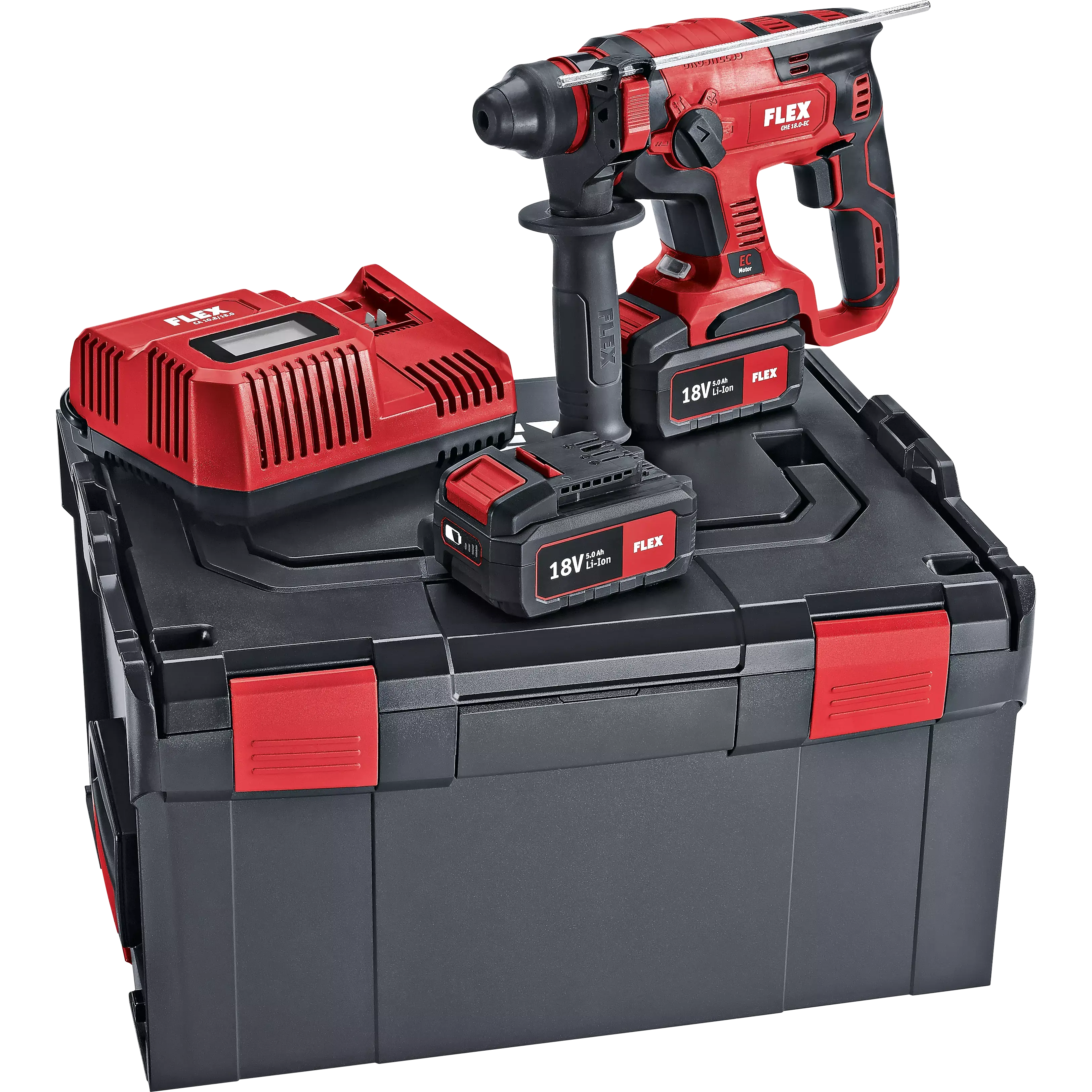 Flex CHE 18.0-EC/5.0 Set, Kombinované aku vrtací kladivo 18,0 V