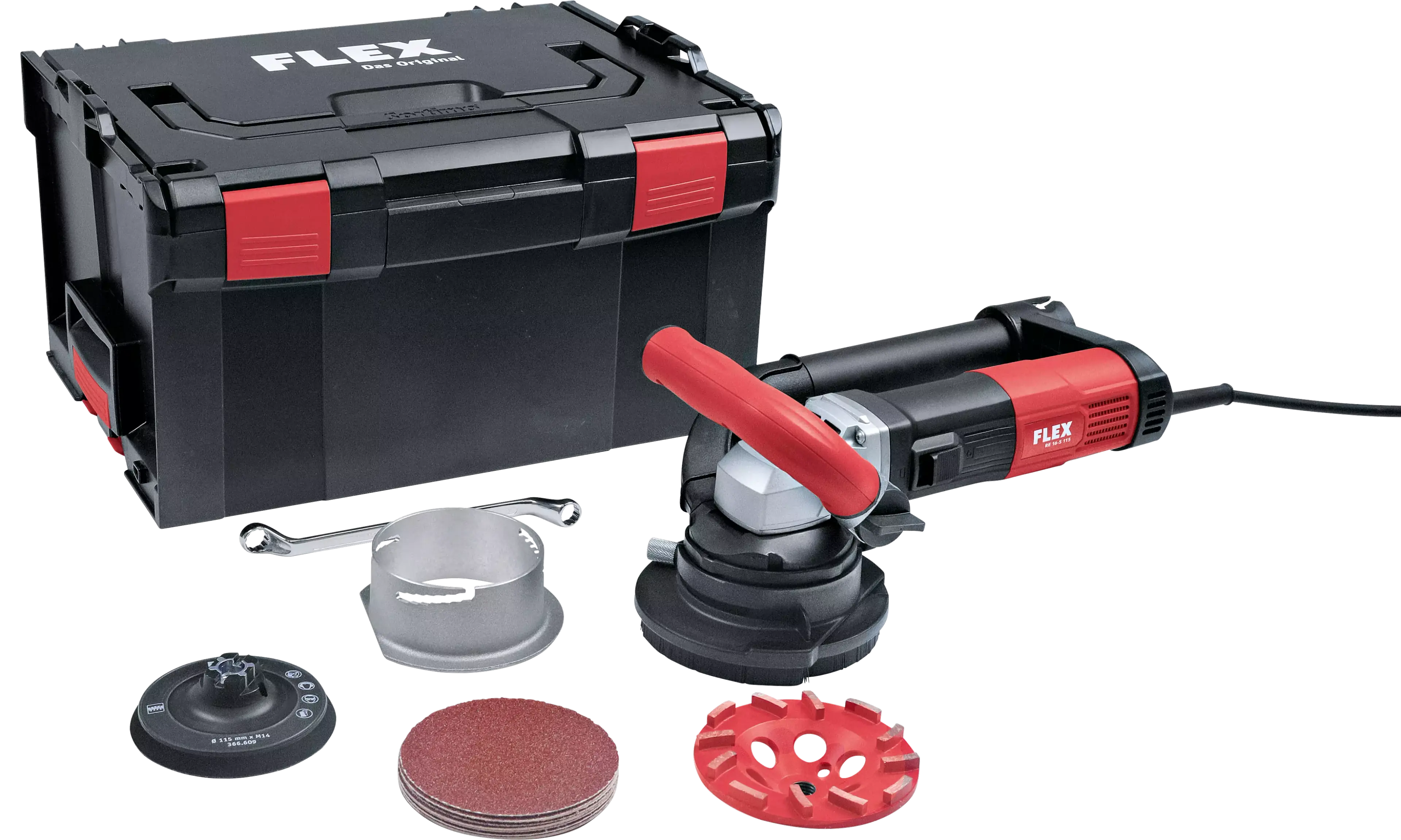 FLEX RE 16-5 115, Kit E-Jet, RETECFLEX, univerzální stroj pro renovaci a modernizaci